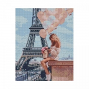 Картина алмазами на подрамнике "Романтический Париж"
