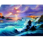 Картина алмазами на підрамнику 