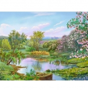 Картина алмазами на підрамнику 