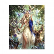 Картина алмазами на подрамнике "Царица леса"