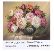 Картина алмазами на подрамнике "Цветы"