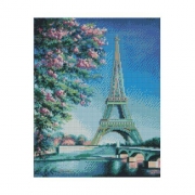 Картина алмазами на подрамнике "Весна в Париже"