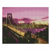 Картина алмазами с подрамником "Манхэттенский мост"