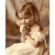 Картина фарбами за номерами "Молитва"