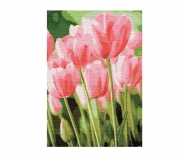 Картина на холсте по номерам "Весенние тюльпаны"
