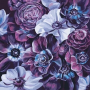 Картина по номерам Букеты "Пурпурное разнообразие"