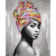 Картина за номерами "Африканська красуня"