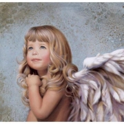 Картина за номерами "Білявий ангел"