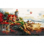 Картина за номерами "Будинок біля моря"
