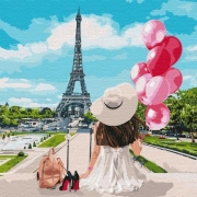 Картина по номерам "Гуляя по улицам Парижа"
