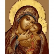 Картина по номерам "Икона Божьей Матери"