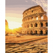Картина за номерами "Колізей на сході сонця"