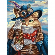 Картина за номерами "Кіт у чоботях"