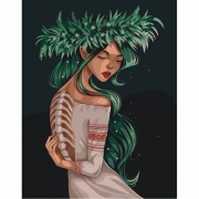 Картина за номерами "Лісова дівчина"