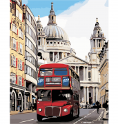Картина за номерами "Лондонський автобус"