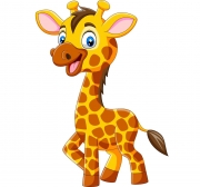 Картина по номерам "Милый жираф"