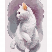 Картина за номерами "Ніжний кіт"