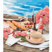 Картина за номерами "Пікнік поруч із морем"