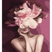 Картина по номерам "Пурпурный цветок"