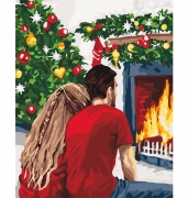 Картина за номерами "Різдвяна романтика"
