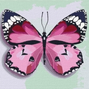 Картина за номерами "Рожевий метелик"