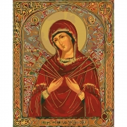 Картина по номерам "Семистрельная икона Божией Матери"