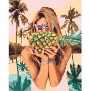 Картина за номерами "Соковитий ананас"