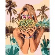 Картина за номерами "Соковитий ананас"