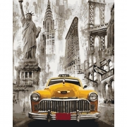 Картина по номерам "Такси Нью-Йорка"
