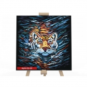 Картина за номерами "Тигр у річці"