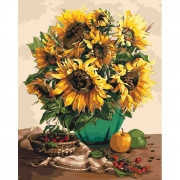 Картина за номерами "Чарівний букет соняшників"
