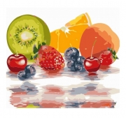 Картина за номерами "Яскраві фрукти"