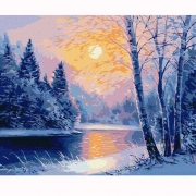 Картина по номерам "Зимний вечер"