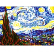 Картина по номерам "Звездная ночь" Ван Гог