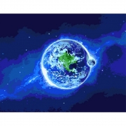 Картина по номерам «Голубая планета»