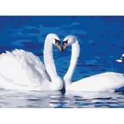 Картина по номерам для рисования "Лебеди"