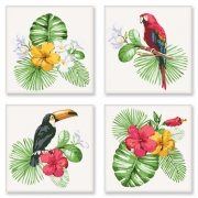 Картина по номерам полиптих "Тропическое разнообразие"
