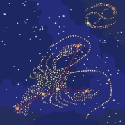 Картина по номерам звездный знак зодиака "Рак"