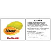 Картки Домана міні російські з фактами "Фрукти"