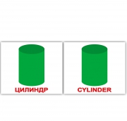 Картки Домана міні російсько-англійські "Форма / Shape"