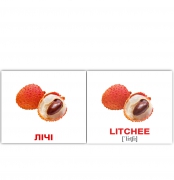 Картки Домана міні українсько-англійські "Фрукти / Fruit"