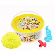 Кинетический песок Magik sand  желтый с ароматом банана