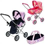 Коляска-трансформер металева для ляльок