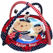 Килимок для розвитку малюка з дугами "Ведмідь моряк"