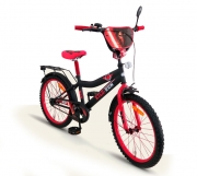 Черно - червоний дитячий велосипед 