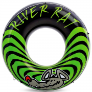 Круг для плавания чёрно - зелёный INTEX