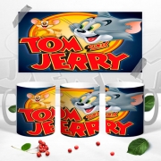 Кружка с принтом 3Д "Том и Джерри"