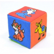 Кубик-брязкальце м'який "Тварини"