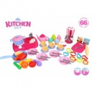 Кухня детская с посудой 66 предметов