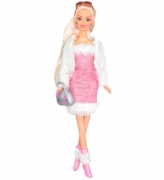 Лялька Ася Міський стиль в рожевій сукні